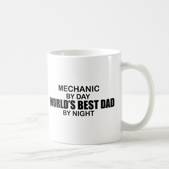 Taza De Café El mejor papá del mundo - mecánico (Derecha)