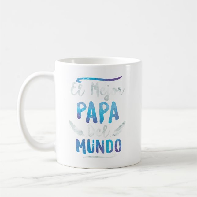Taza De Café El mejor Papa del mundo papá (Izquierda)