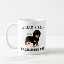 El mejor papá del mundo para Dachshund Personaliza