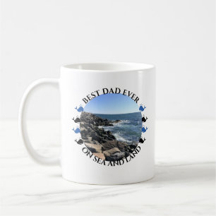 Taza De Café El mejor papá del océano y los amantes de la playa