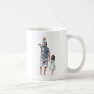 Taza De Café El mejor papá, hijo e hija del mundo, dulce y únic