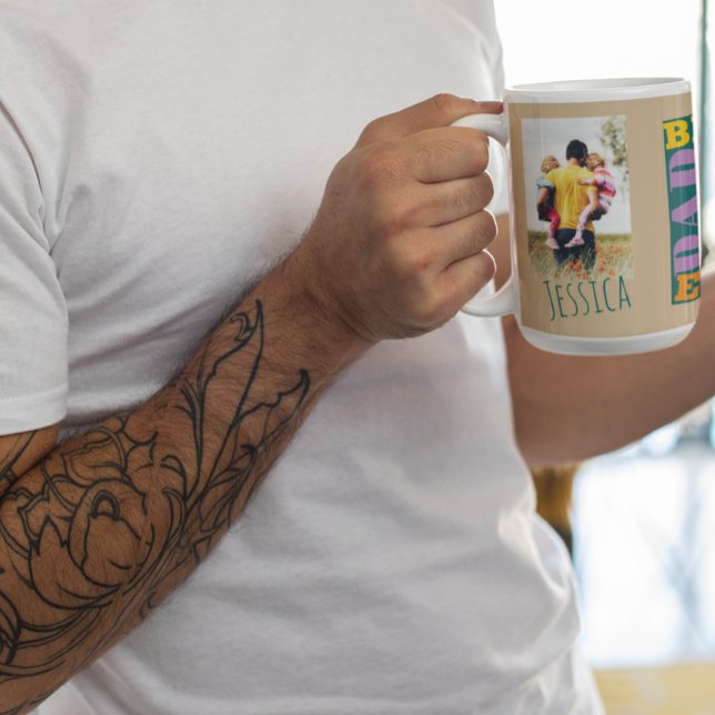 Taza De Café El mejor papá jamás Mug (Best Dad Ever, father expression mug)