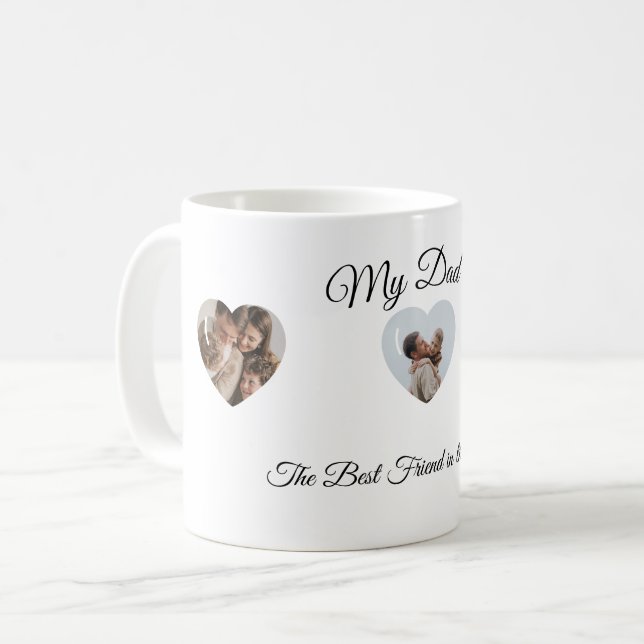 Taza De Café el mejor papa/ mi amigo (Anverso izquierdo)