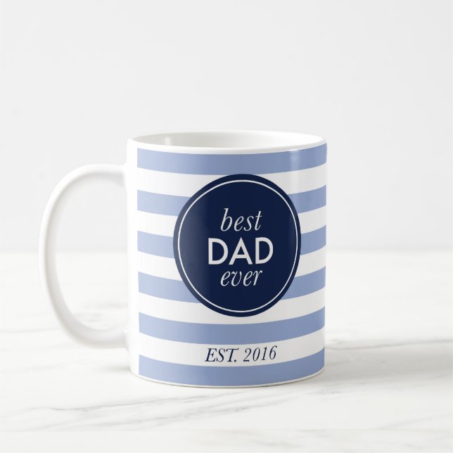 Taza De Café el mejor papá nunca est. 2016 (Izquierda)