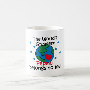 Taza De Café El mejor Papaw pertenece a mí