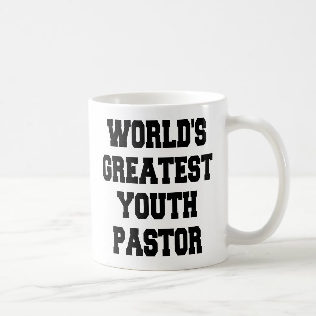 Taza De Café El mejor pastor juvenil del mundo (Derecha)