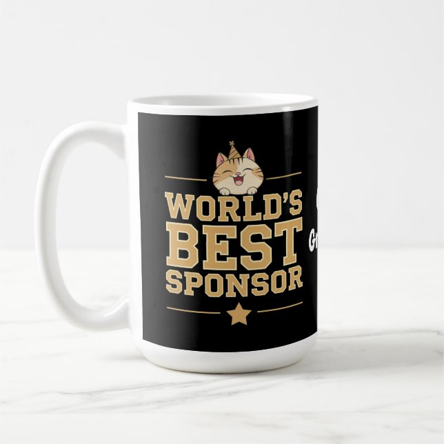 Taza De Café El mejor patrocinador del mundo de los voluntarios (Izquierda)
