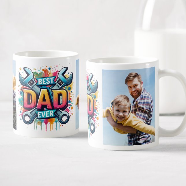 Taza De Café El mejor Personalizado de papás del mundo (Subido por el creador)