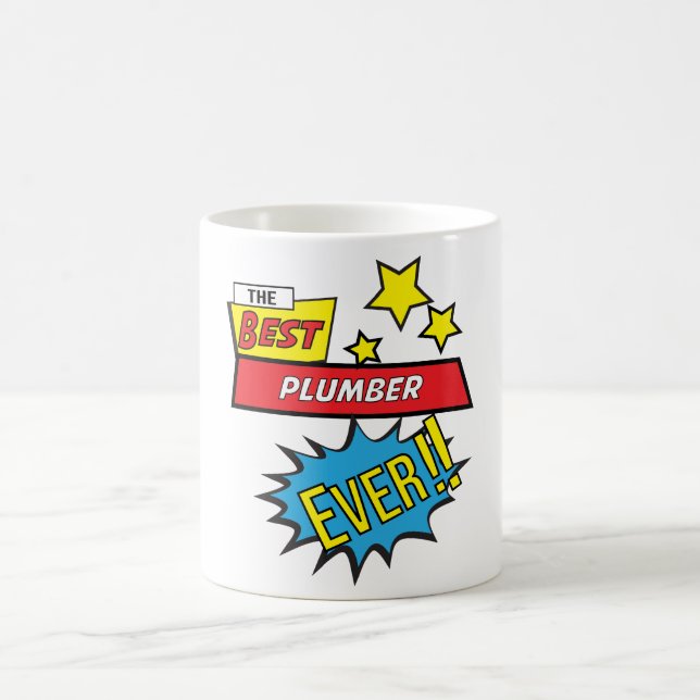 Taza De Café El mejor plomero de la historia, #plumber (Centro)