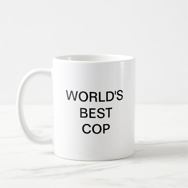 Taza De Café El mejor policía del mundo (Izquierda)