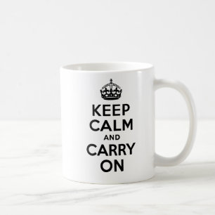 Taza De Café El mejor precio guarda calma y continúa negro