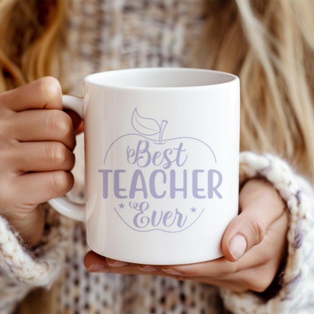 Taza De Café El mejor profesor de Apple personalizado (Subido por el creador)