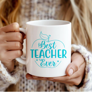 Taza De Café El mejor profesor de Apple personalizado