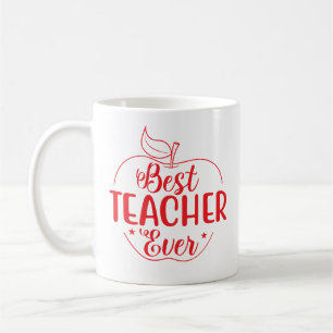 Taza De Café El mejor profesor de Apple personalizado