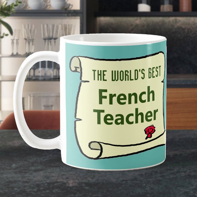 Taza De Café El mejor profesor de francés del mundo. (Subido por el creador)