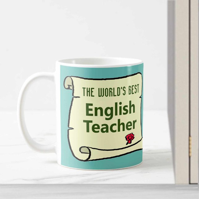 Taza De Café El mejor profesor de inglés del mundo. (Subido por el creador)