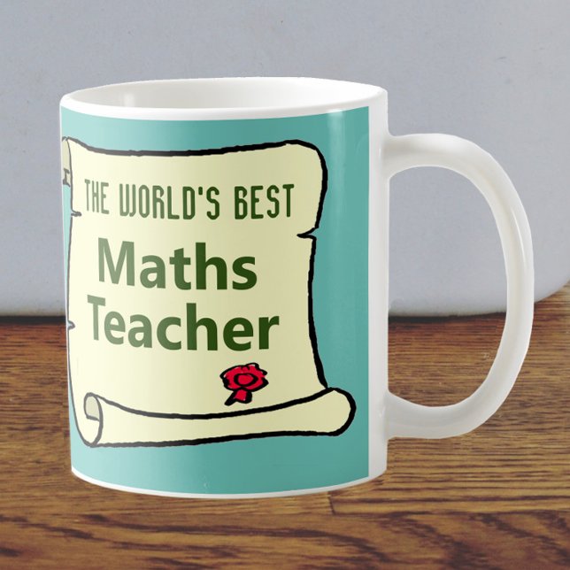 Taza De Café El mejor profesor de matemáticas del mundo. (Subido por el creador)