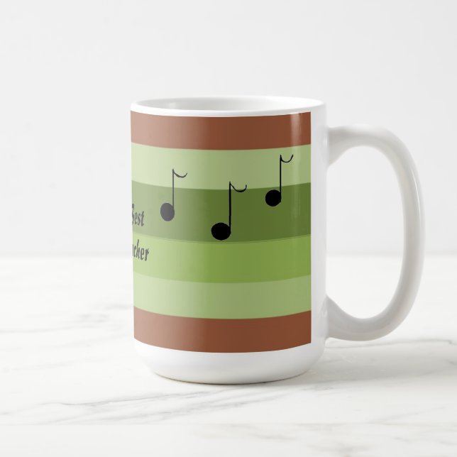 Taza De Café El mejor profesor de música del mundo (Derecha)