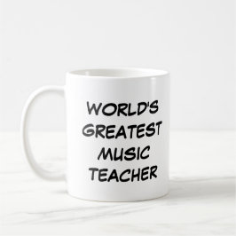 Taza De Café "El mejor profesor de música del mundo"