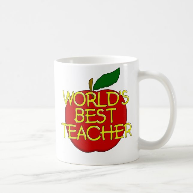 Taza De Café El mejor profesor del mundo (Derecha)