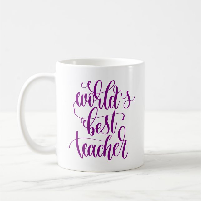 Taza De Café El mejor profesor del mundo (Izquierda)
