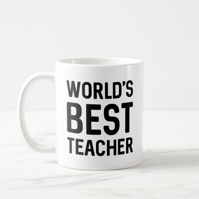 Taza De Café El mejor profesor del mundo (Izquierda)