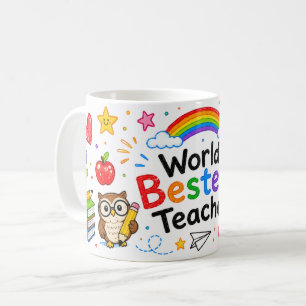 Taza De Café El Mejor Profesor del Mundo Appreciación al Profes