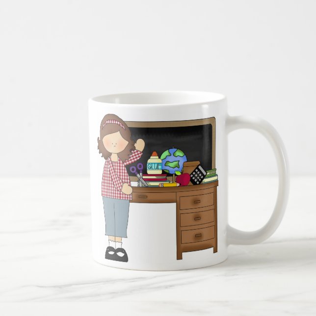 Taza De Café El mejor profesor del mundo (Female1) (Derecha)