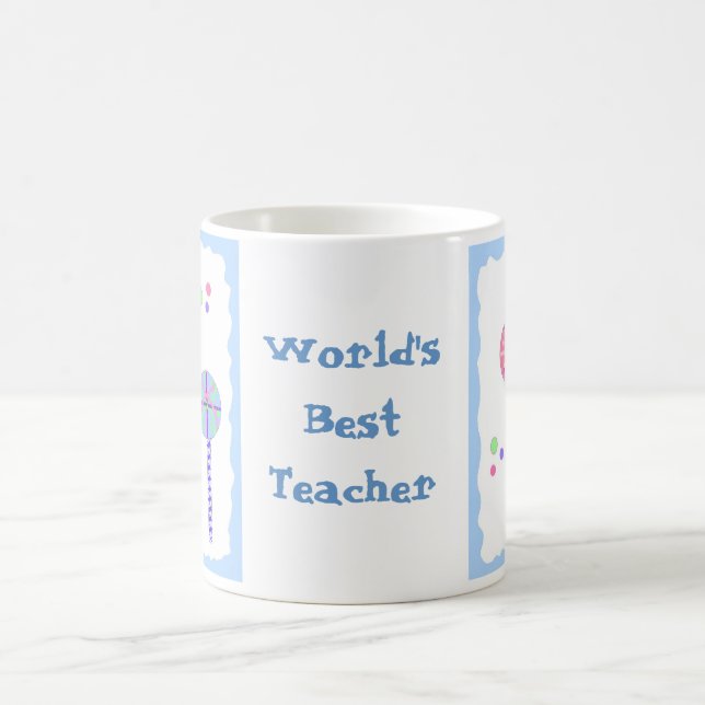 Taza De Café El mejor profesor del mundo - Lollipops (Centro)