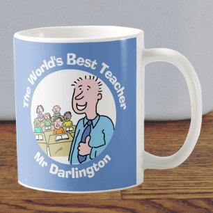 Taza De Café El mejor profesor masculino del mundo