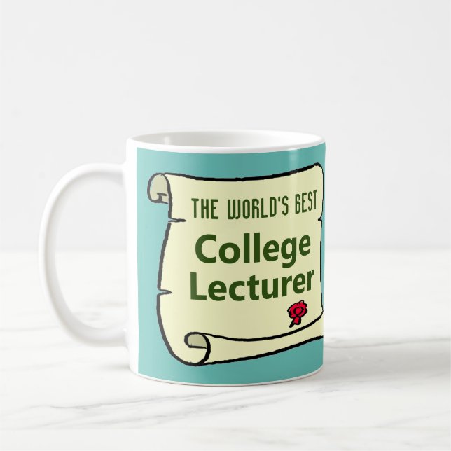 Taza De Café El mejor profesor universitario del mundo. (Izquierda)