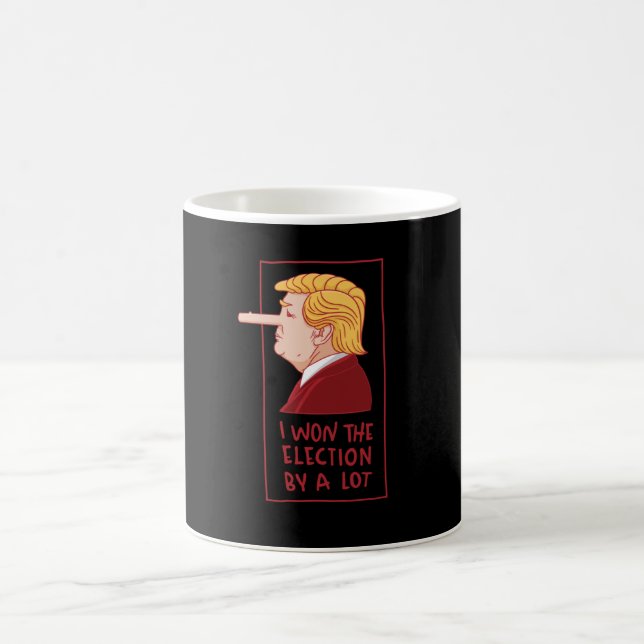 Taza De Café El mejor regalo de Donald Trump Pinocho (Centro)