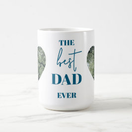 Taza De Café El mejor regalo de papá con fotos del corazón