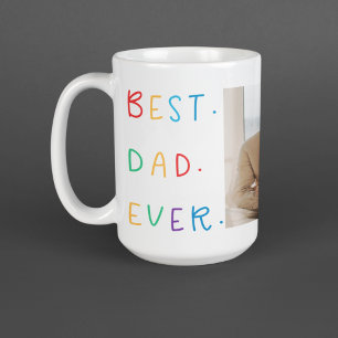 Taza De Café El mejor regalo de papá de color de la foto modern