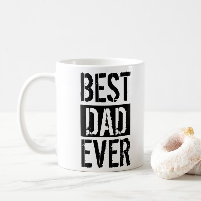 Taza De Café El mejor regalo del día del padre nunca antes simp (Con donut)