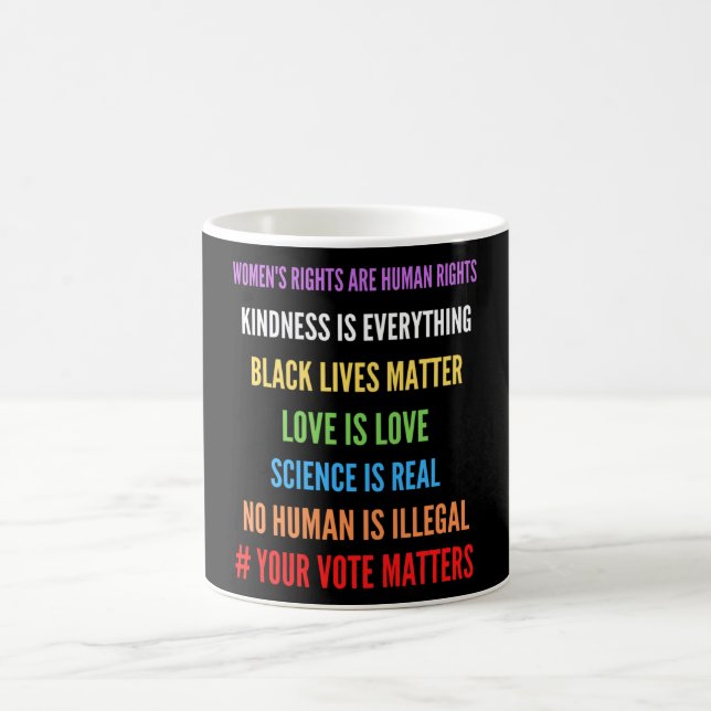 Taza De Café El mejor regalo para los derechos humanos (Centro)