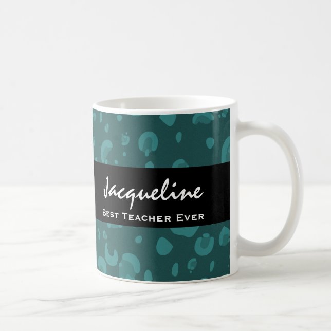 Taza De Café El mejor regalo verde azulado conocido siempre de (Derecha)