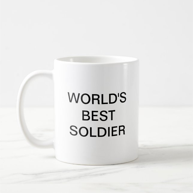 Taza De Café El mejor soldado del mundo (Izquierda)