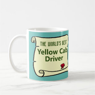 Taza De Café El mejor taxista amarillo del mundo.