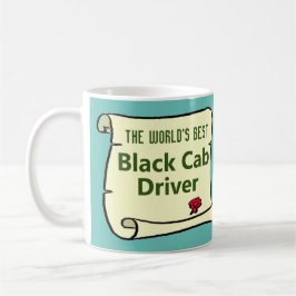 Taza De Café El mejor taxista negro del mundo.