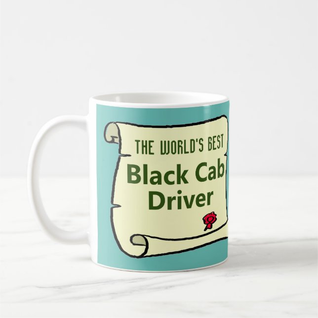 Taza De Café El mejor taxista negro del mundo. (Izquierda)