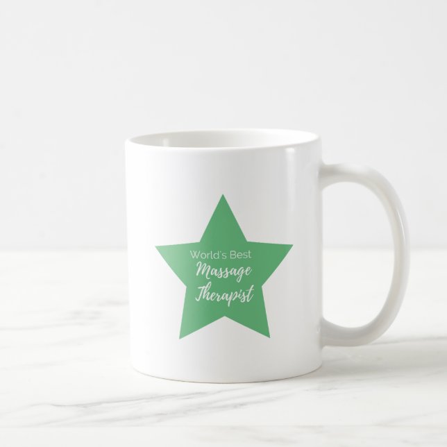 Taza De Café El mejor terapeuta de masajes del mundo (Derecha)