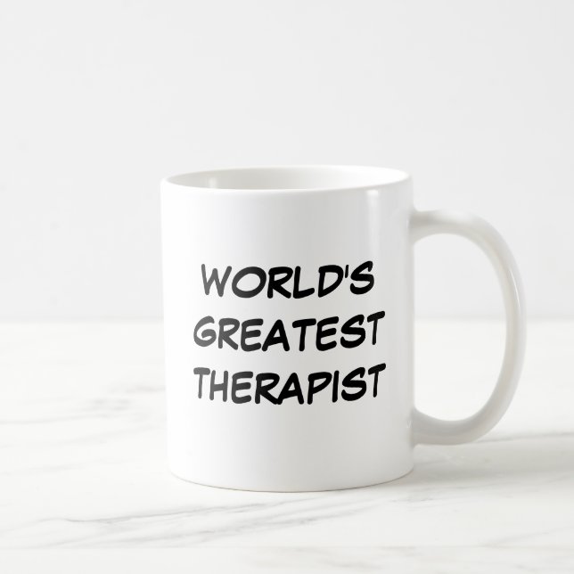 Taza De Café "El mejor terapeuta del mundo" (Derecha)