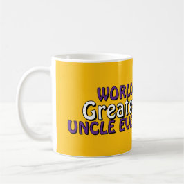 Taza de café "El mejor tío del mundo jamás creado"