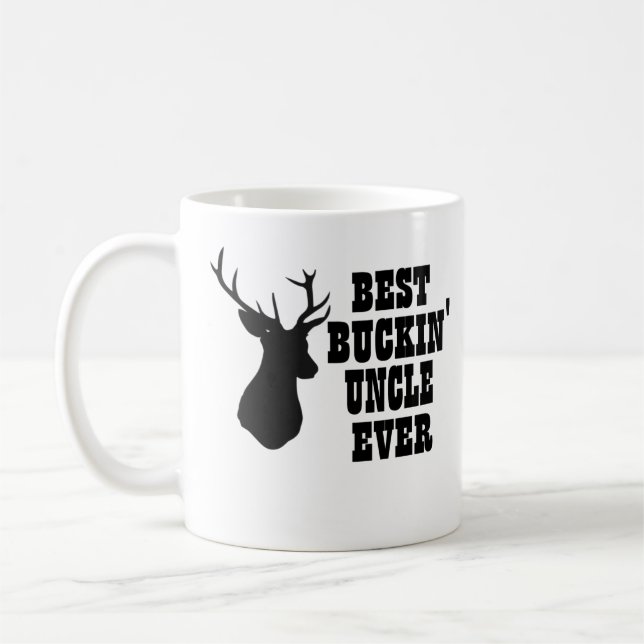 Taza De Café El mejor tío Ever Deer de Buckin (Izquierda)