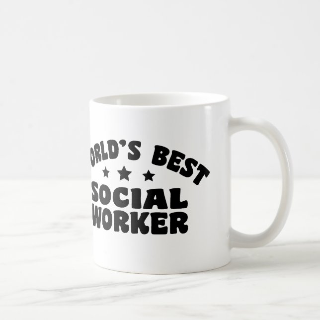 Taza De Café El mejor trabajador social del mundo (Derecha)