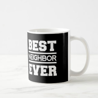 Taza De Café El mejor VECINO A02 siempre blanco y negro
