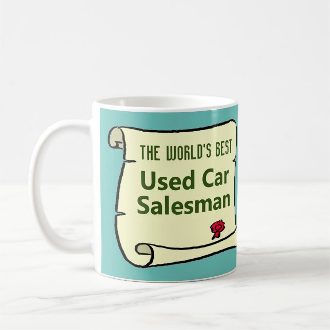 Taza De Café El mejor vendedor de coches usados del mundo. (Izquierda)