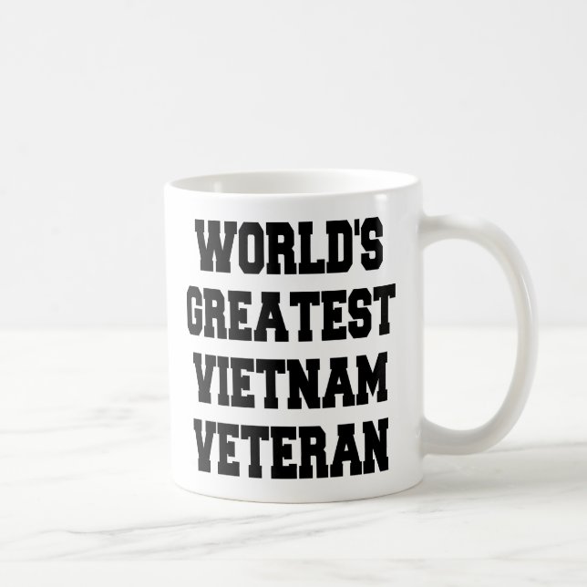 Taza De Café El mejor veterano Vietnam del mundo (Derecha)