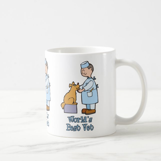 Taza De Café El mejor veterinario del mundo (Derecha)